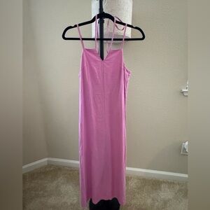 Universal Thread Pink Maxi Slip Dress Spaghetti Strap